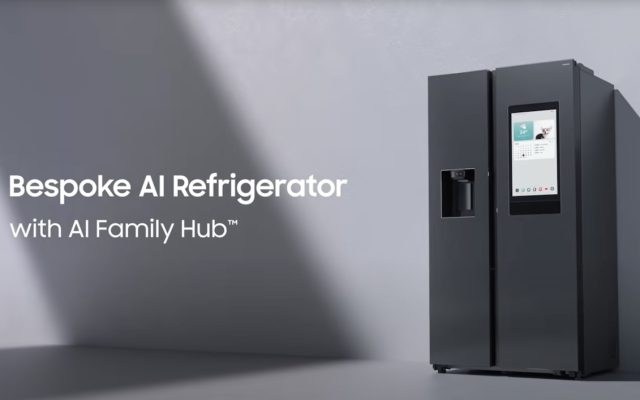 Réfrigérateur connecté Samsung Bespoke Family Hub au CES 2026