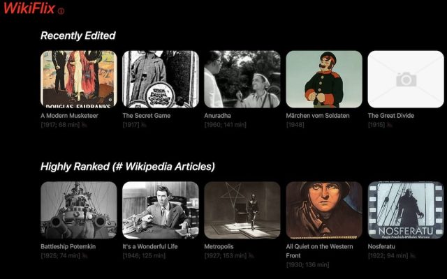 WikiFlix, le service de streaming gratuit avec 4200 films : découvrez un trésor cinématographique