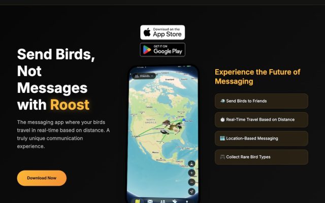 Expérience unique de communication lente avec Roost Social et ses pigeons voyageurs virtuels