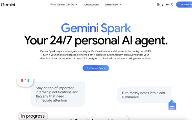 Gemini Spark : l&rsquo;agent IA personnel de Google déployé dans 160 pays hors Europe